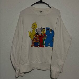 KAWS x Uniqlo x Sesame Street Large Crewneck